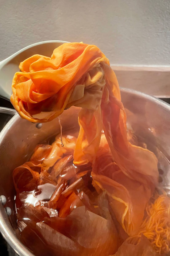 DIY Onion Skin Dye Natural Dye Tutorial With Onions