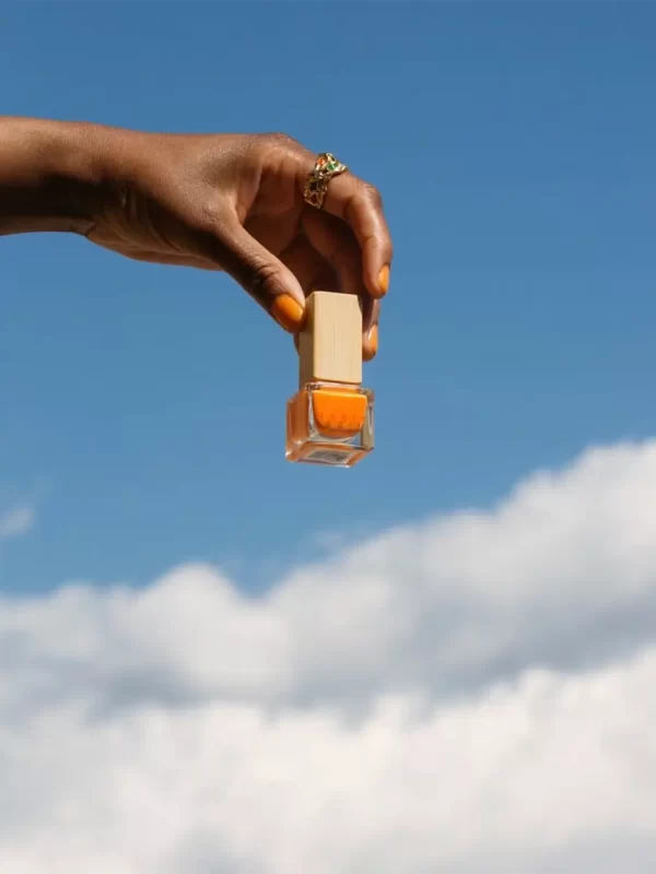 habit orange clean cruelty free vegan nail polish