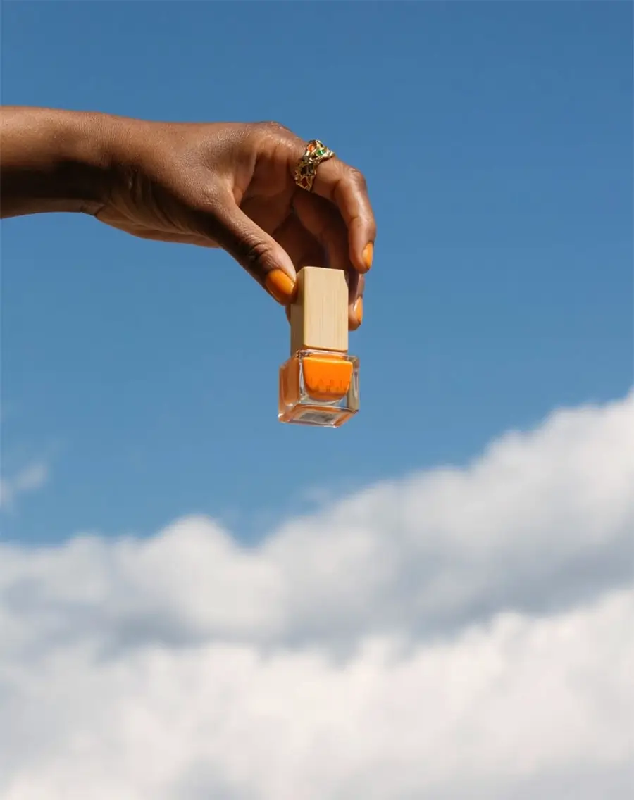 habit orange clean cruelty free vegan nail polish