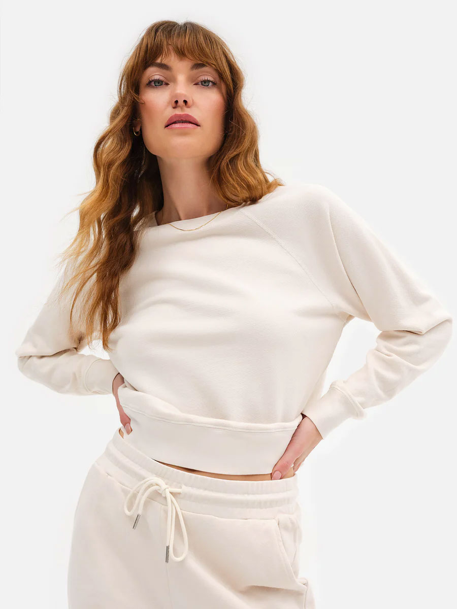 where to buy organic basics - white crewneck from Mate 