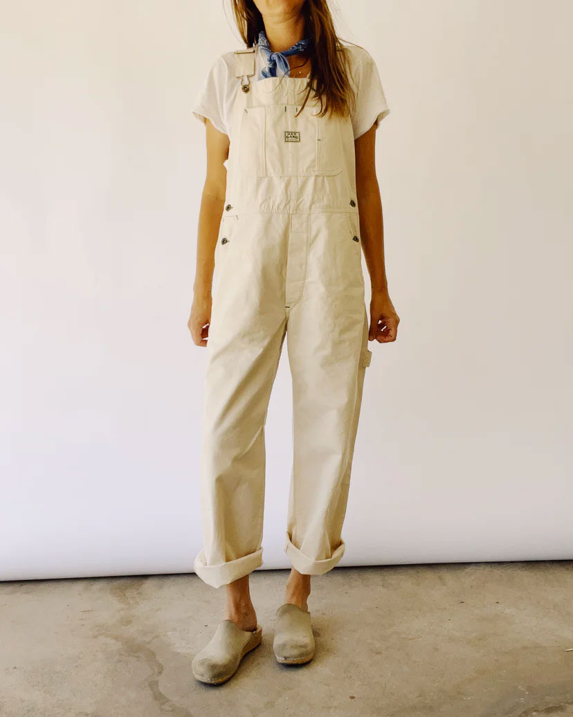 The Miner Overalls in Natural Canvas from Hey Gang
