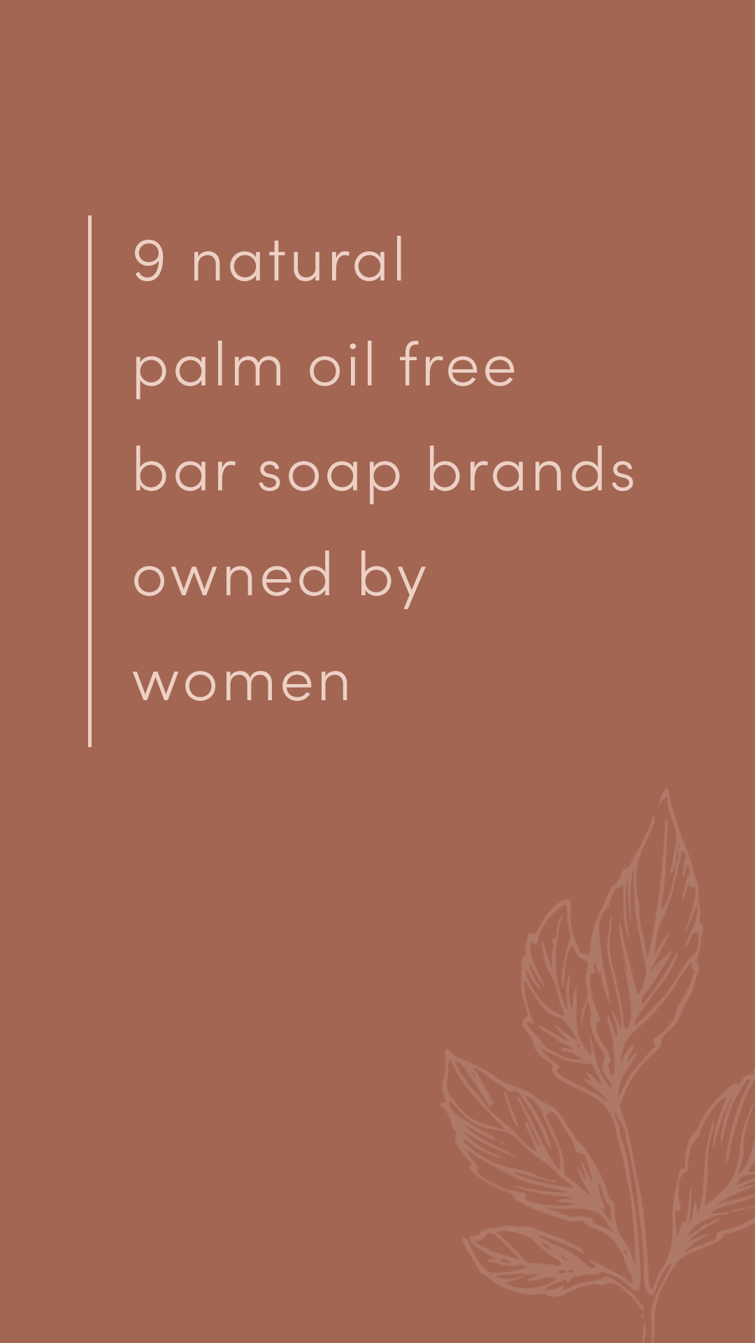 Palm Oil Free Bar Soap Brands | Natural Soap Brands