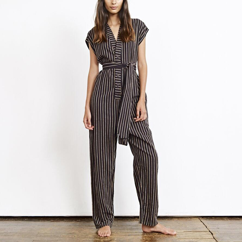 Ethically made wrap jumpsuits