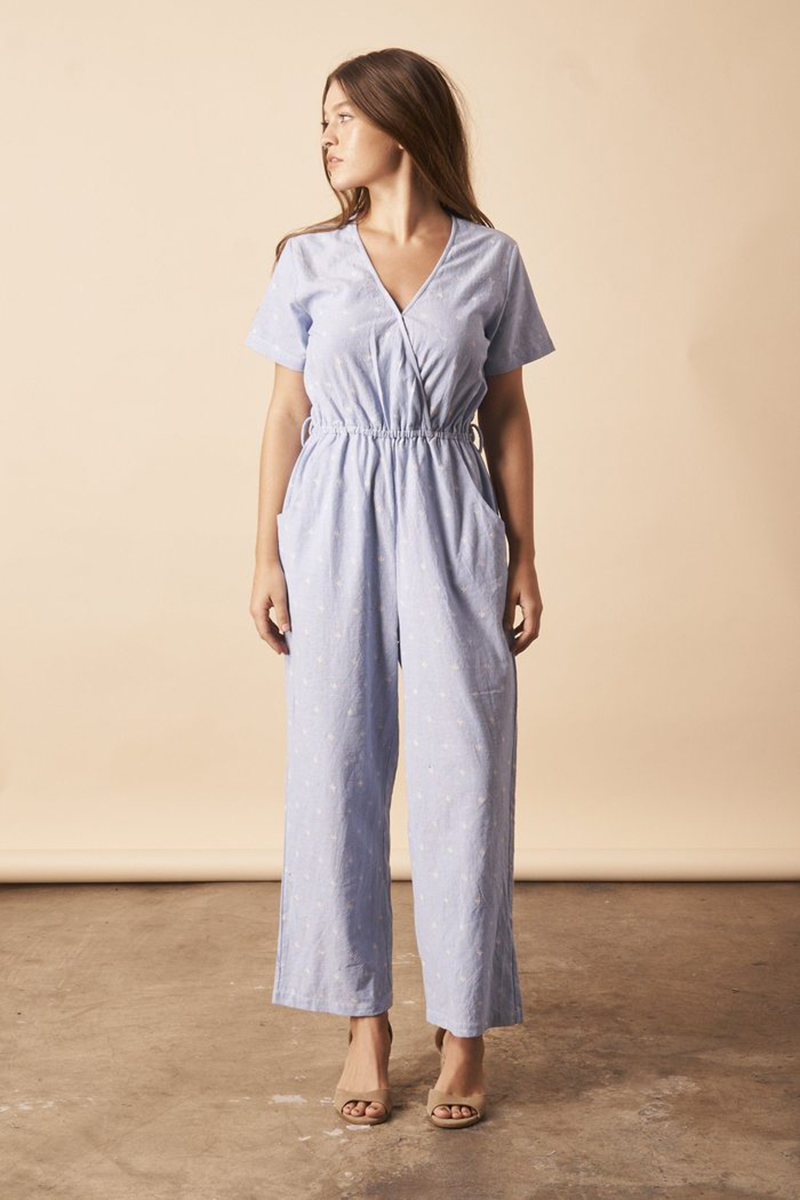 Symbology Baby Cacti Jumpsuit in Chambray 