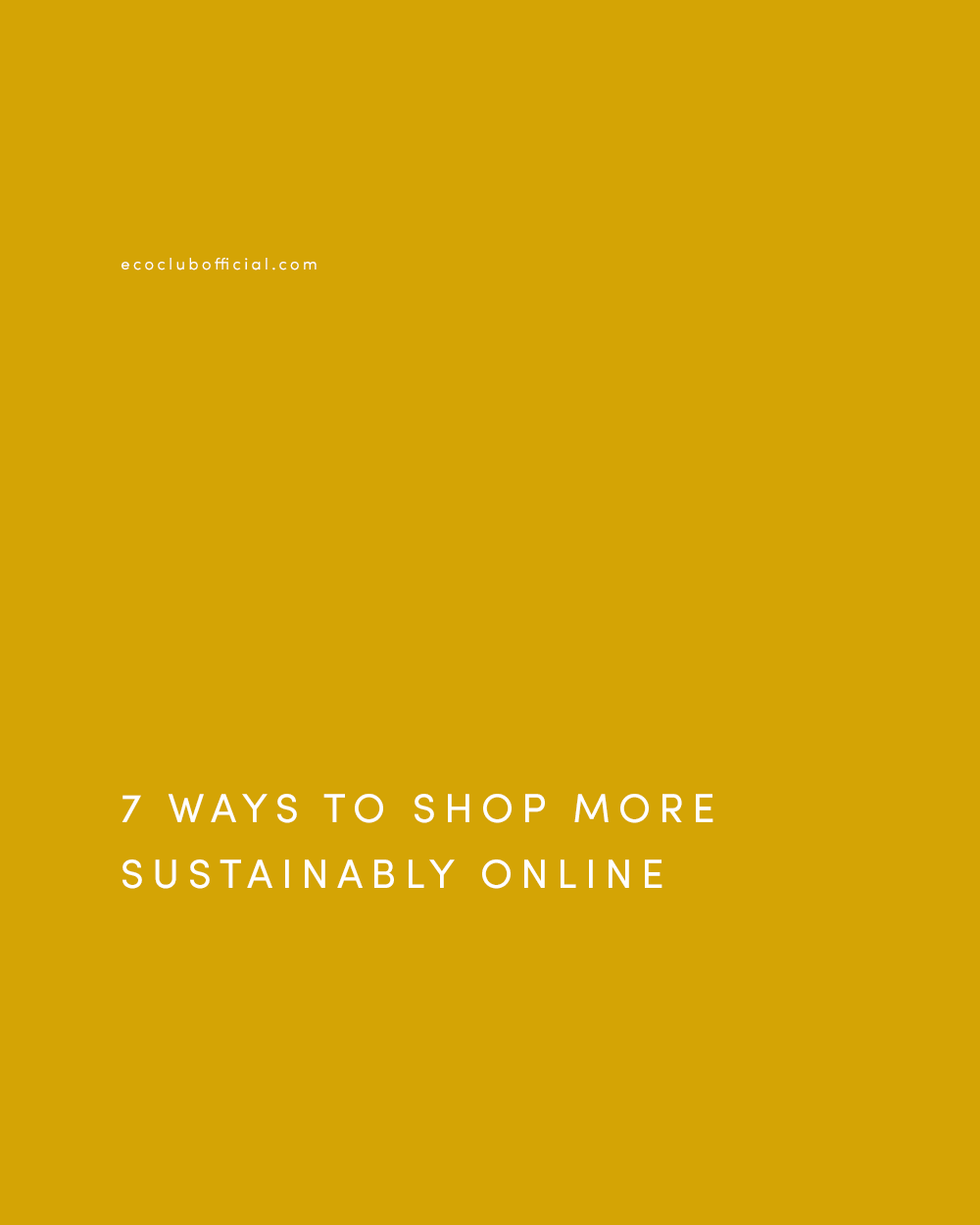 how to shop more sustainably online - via eco club