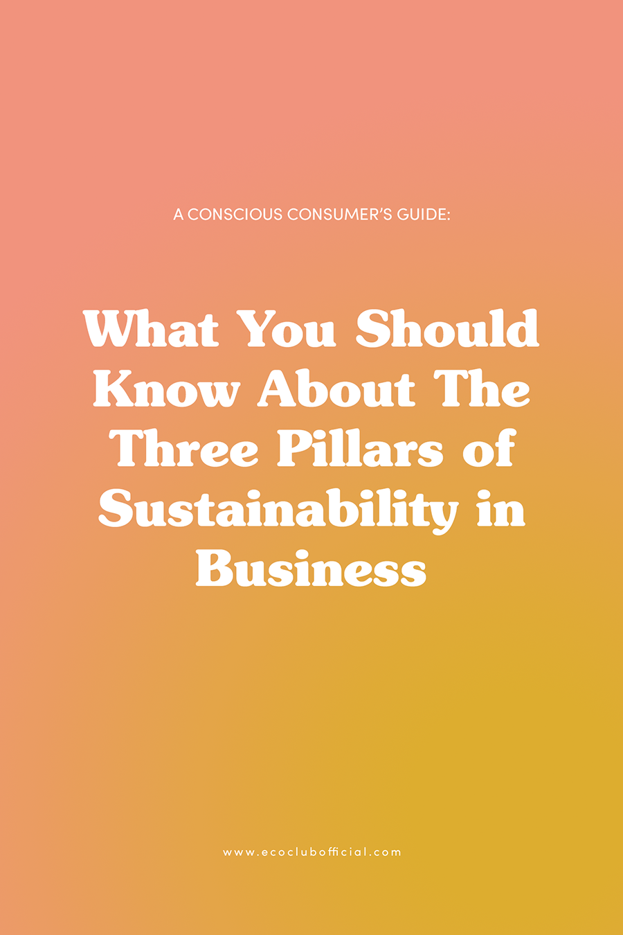 What You Should Know About The Three Pillars of Sustainability