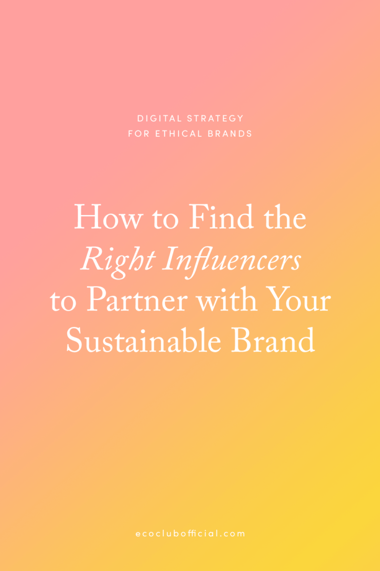 Sustainable Business Tips | How To Choose The Right Influencers