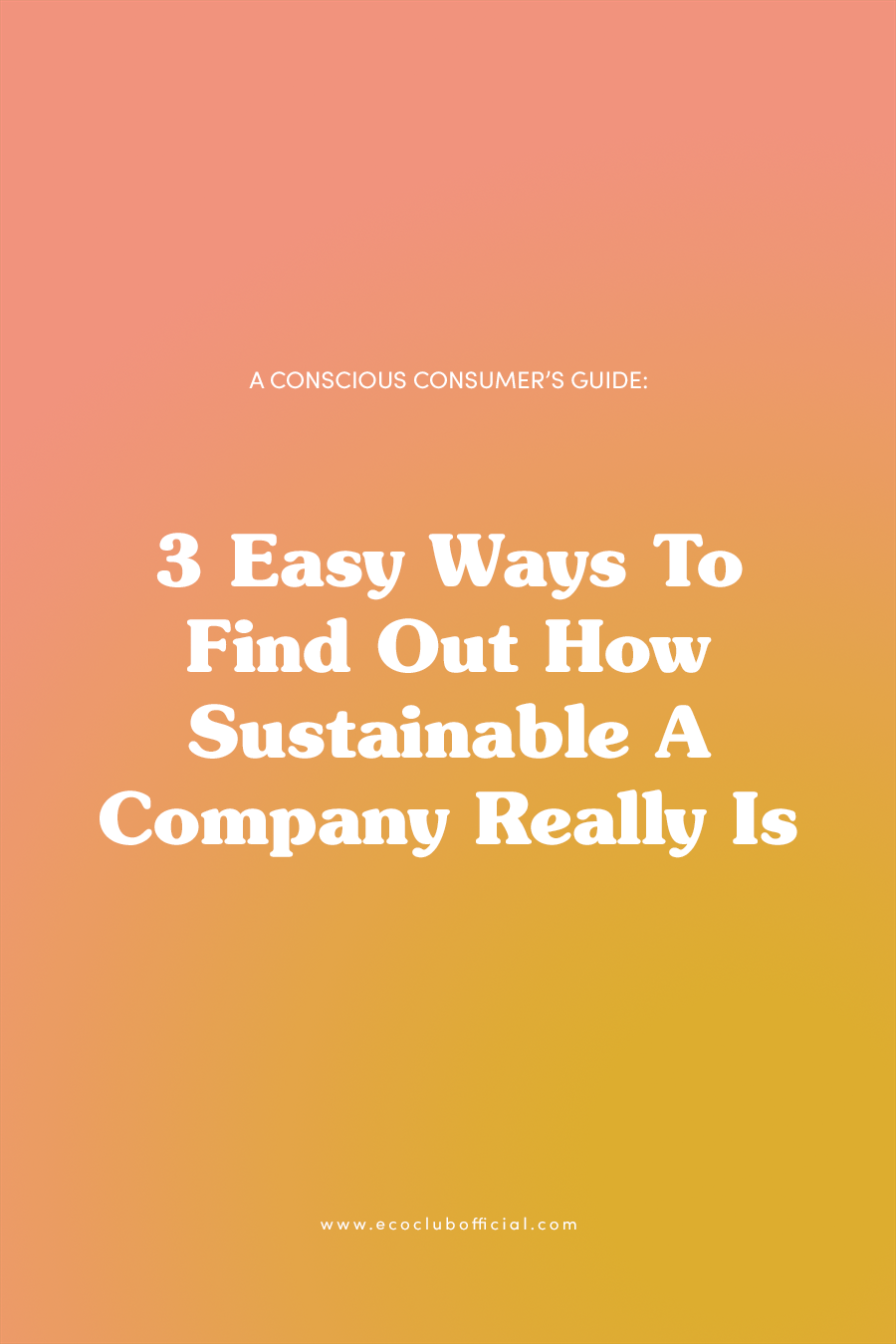 How to find out how sustainable a company really is via eco club