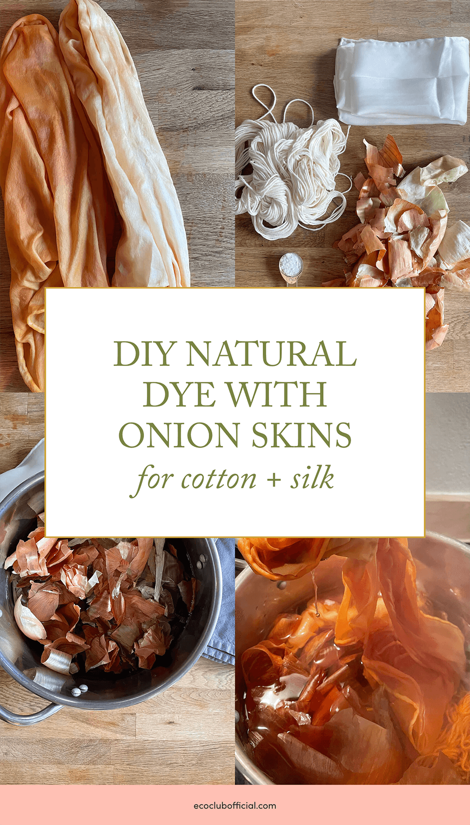 DIY Natural Onion Dye for Cotton & Silk
