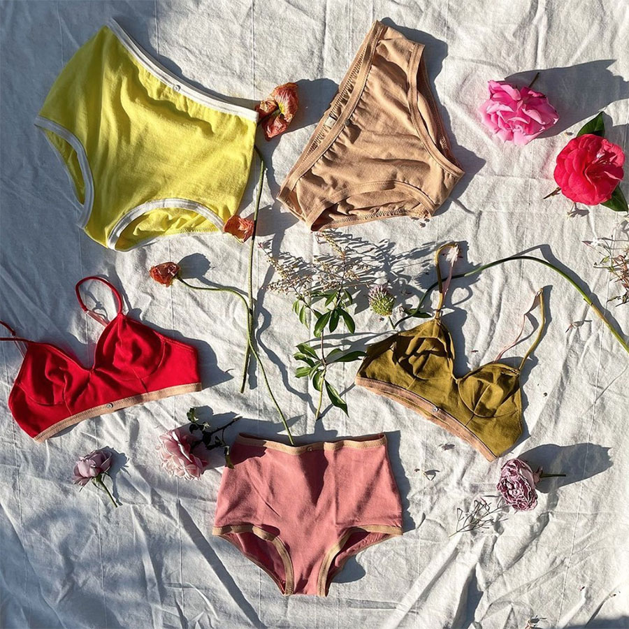 sustainable plant dyed undies