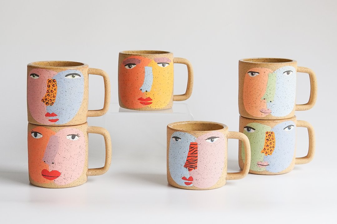 Ham Council Face Mugs | Cute Handmade Mugs