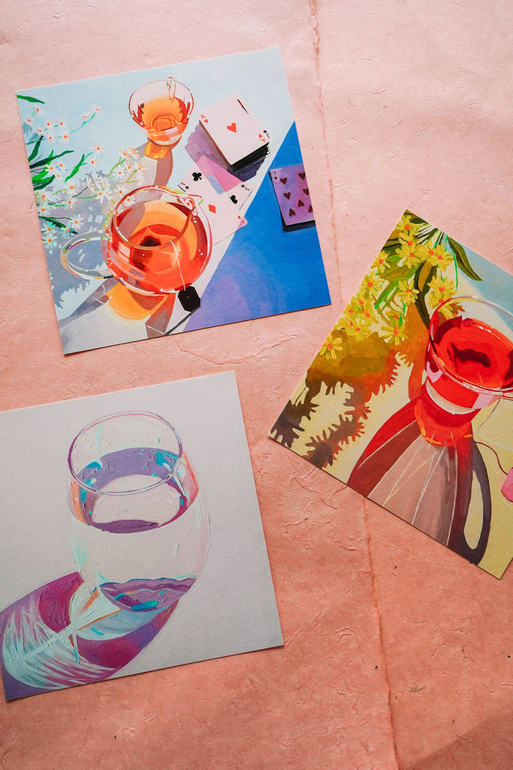 colorful art prints from shop wallflower