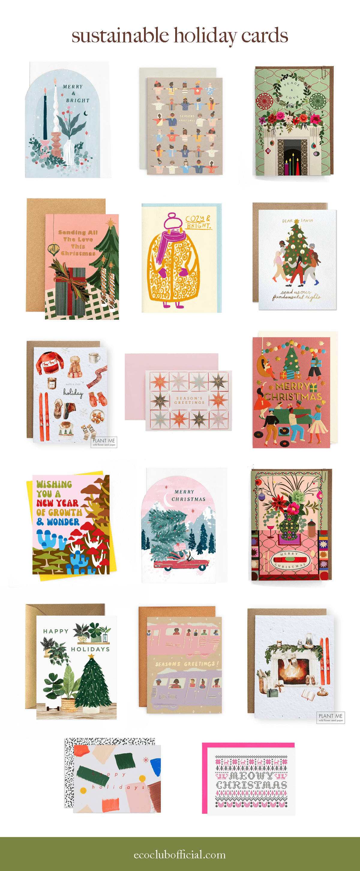 sustainable holiday cards