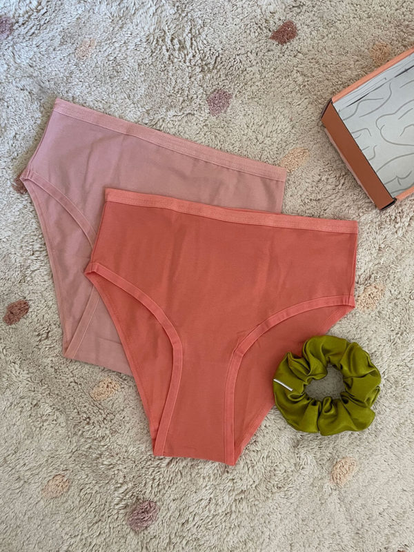 pink knickey organic underwear