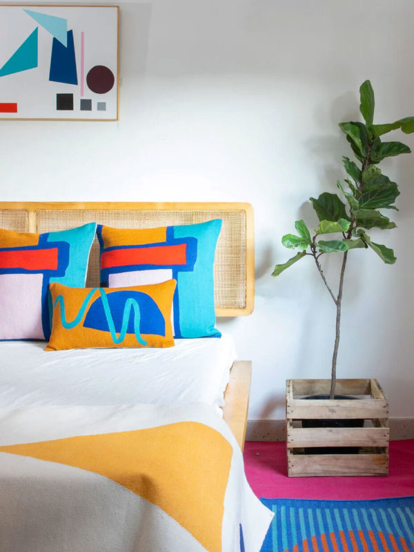 colorful bedroom decor from sustainable directory member made trade