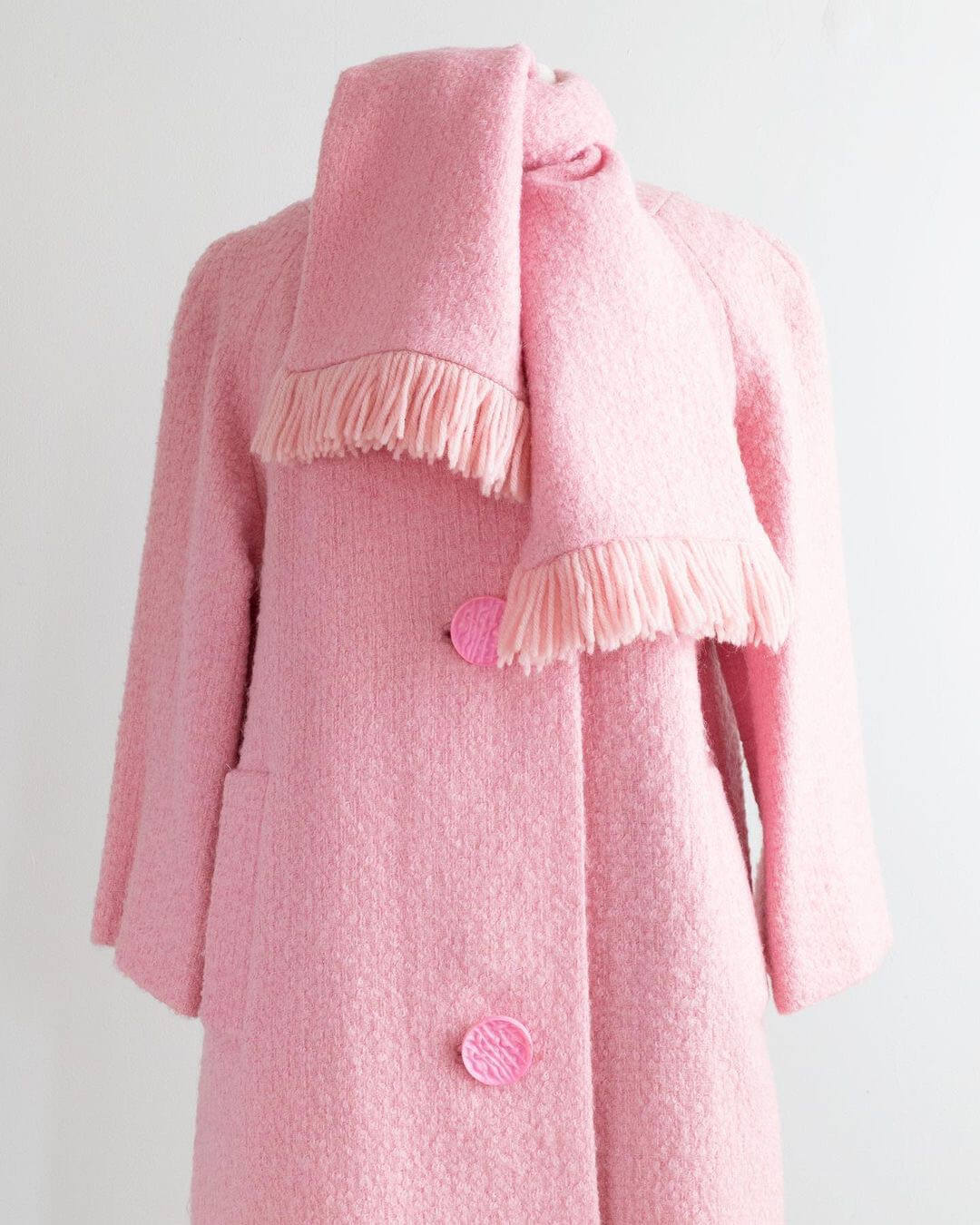 vintage pink wool coat from xtabay in portland, or