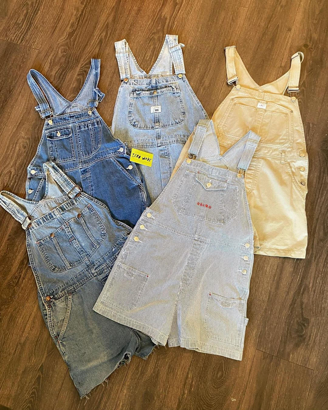 vintage overalls from zero wave in portland, or