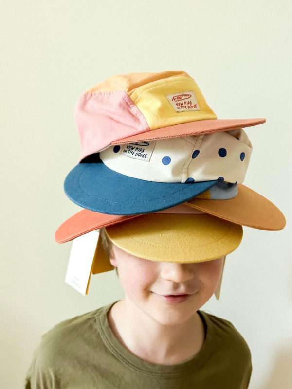 new kids in the house hats - Truly sustainable caps upcycled from pre-owned bed linen handmade in Nuremberg, Germany.