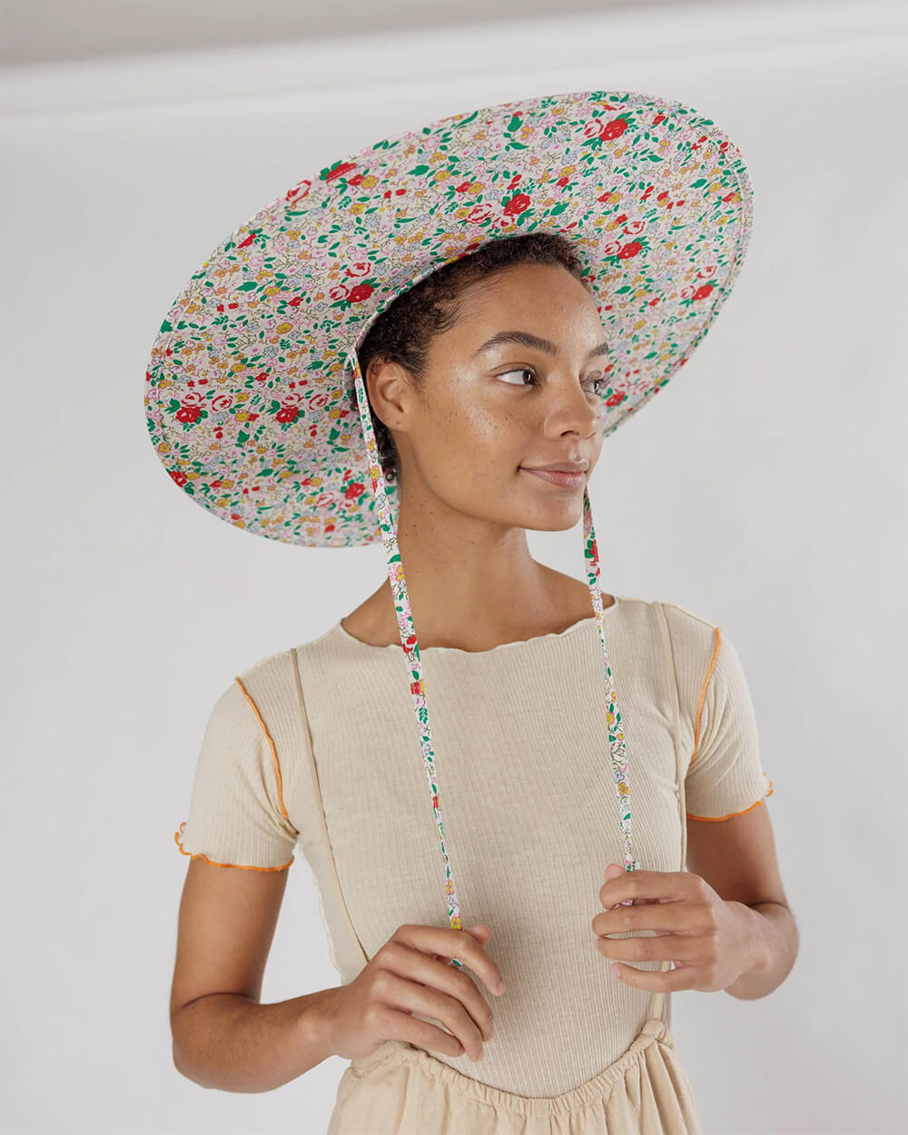 baggu packable floral summer hat