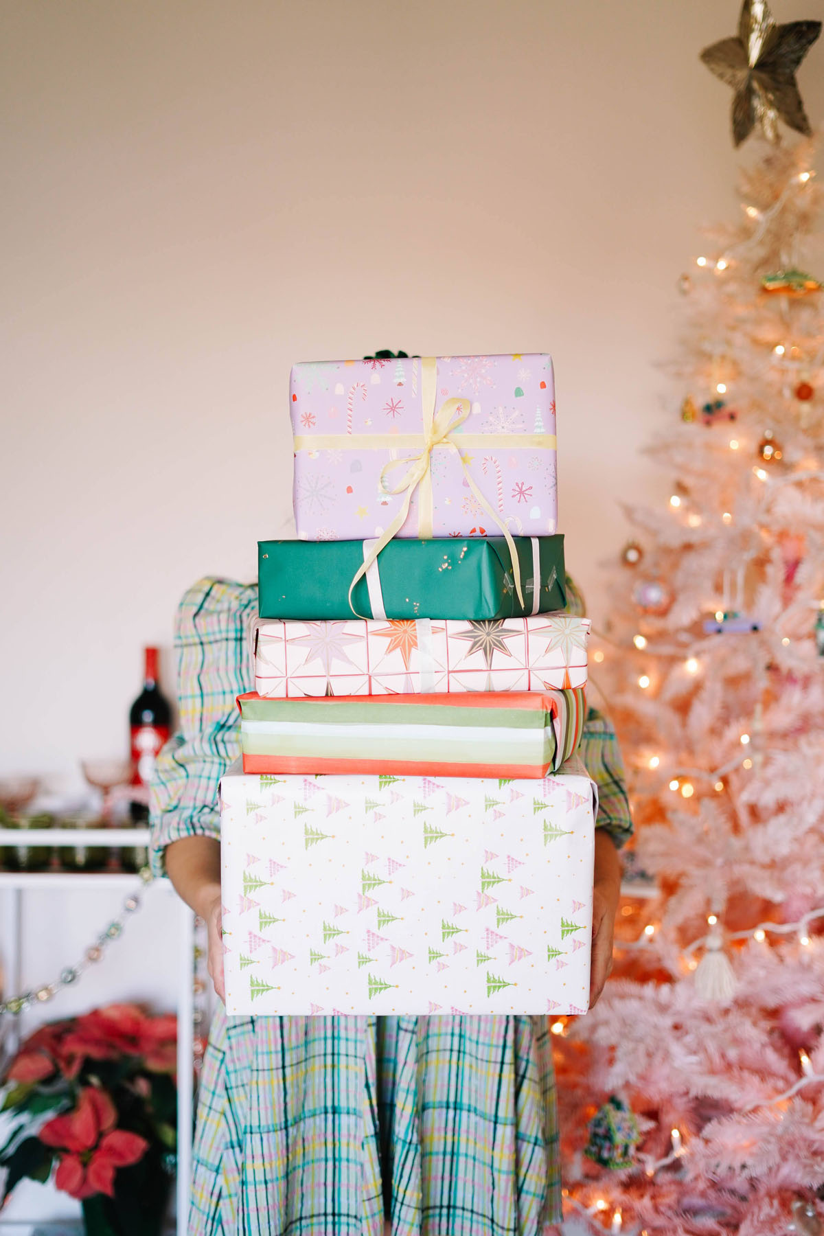 eco friendly gift wrap from wallflower shop holiday collection