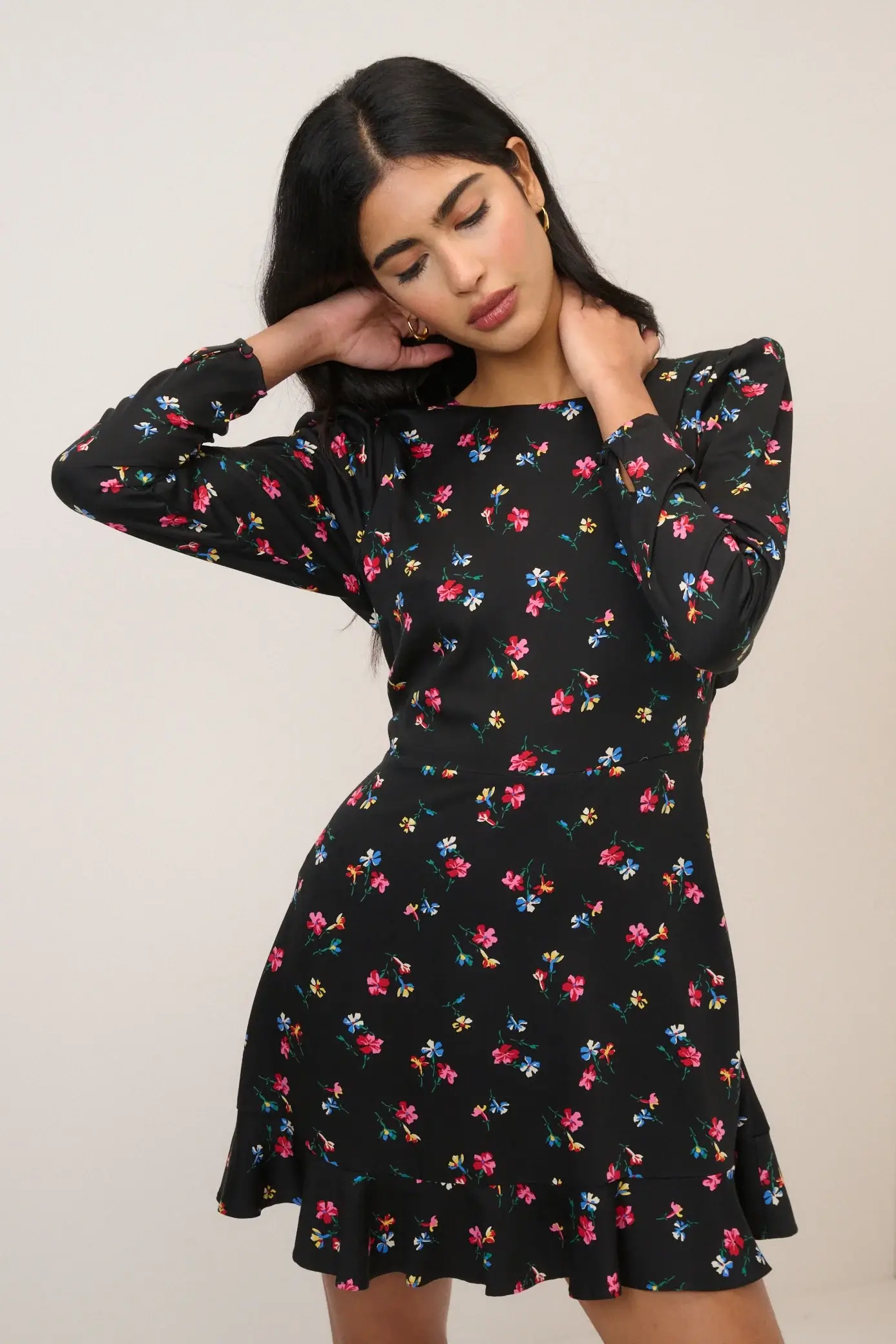 90s floral mini eco spring dress by nobody's child