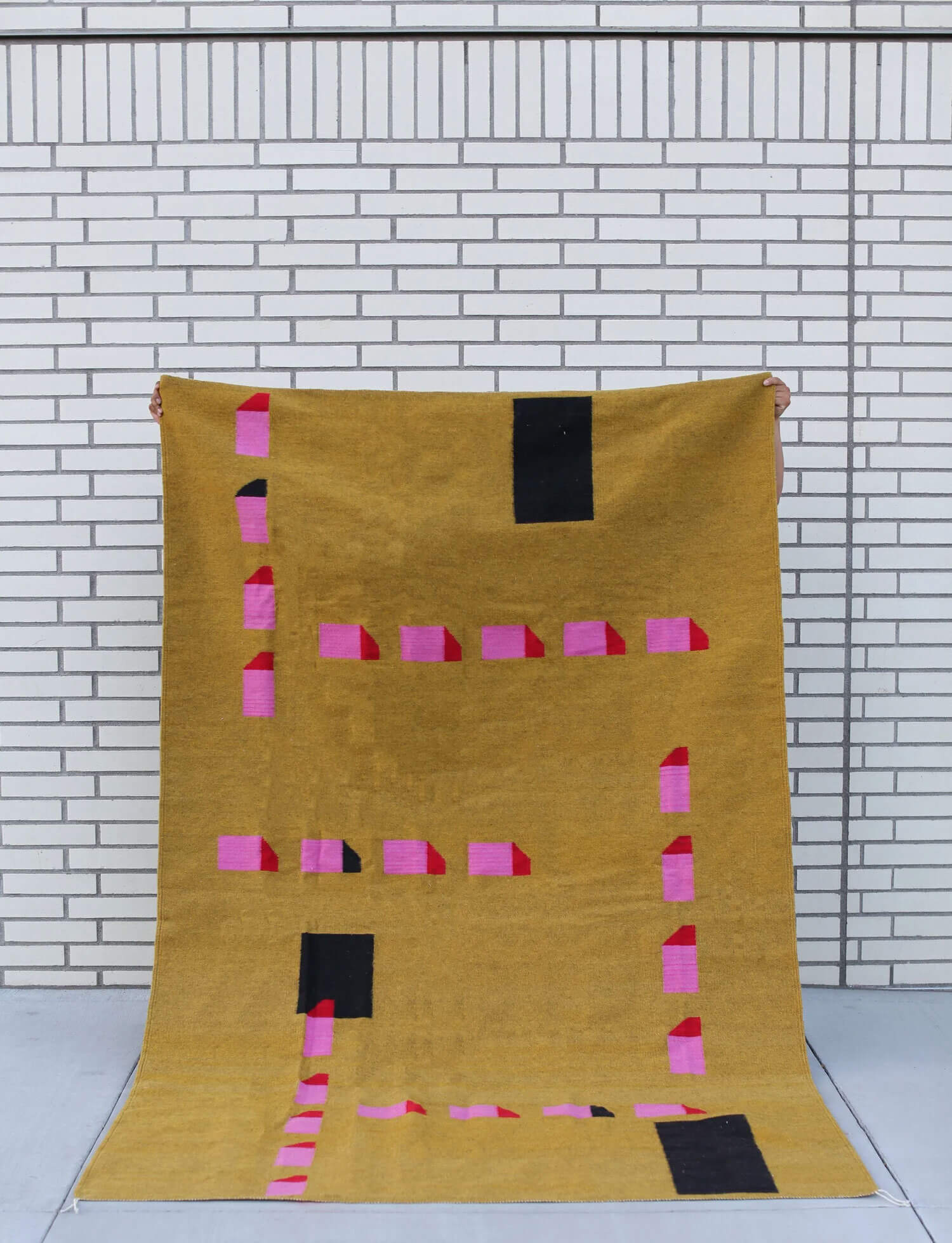 Matiz modern wool rug made in Mexico