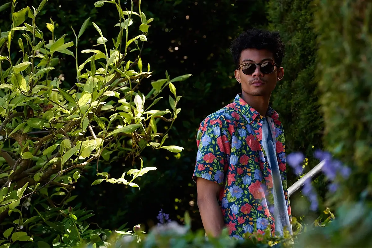 hawaiian jungle printed shirt sets for men & women