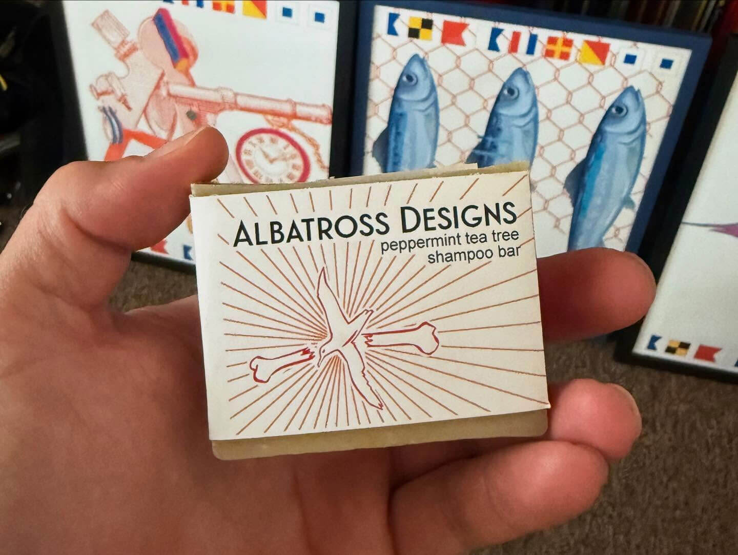 Sustainable small business Albatross designs soap bar