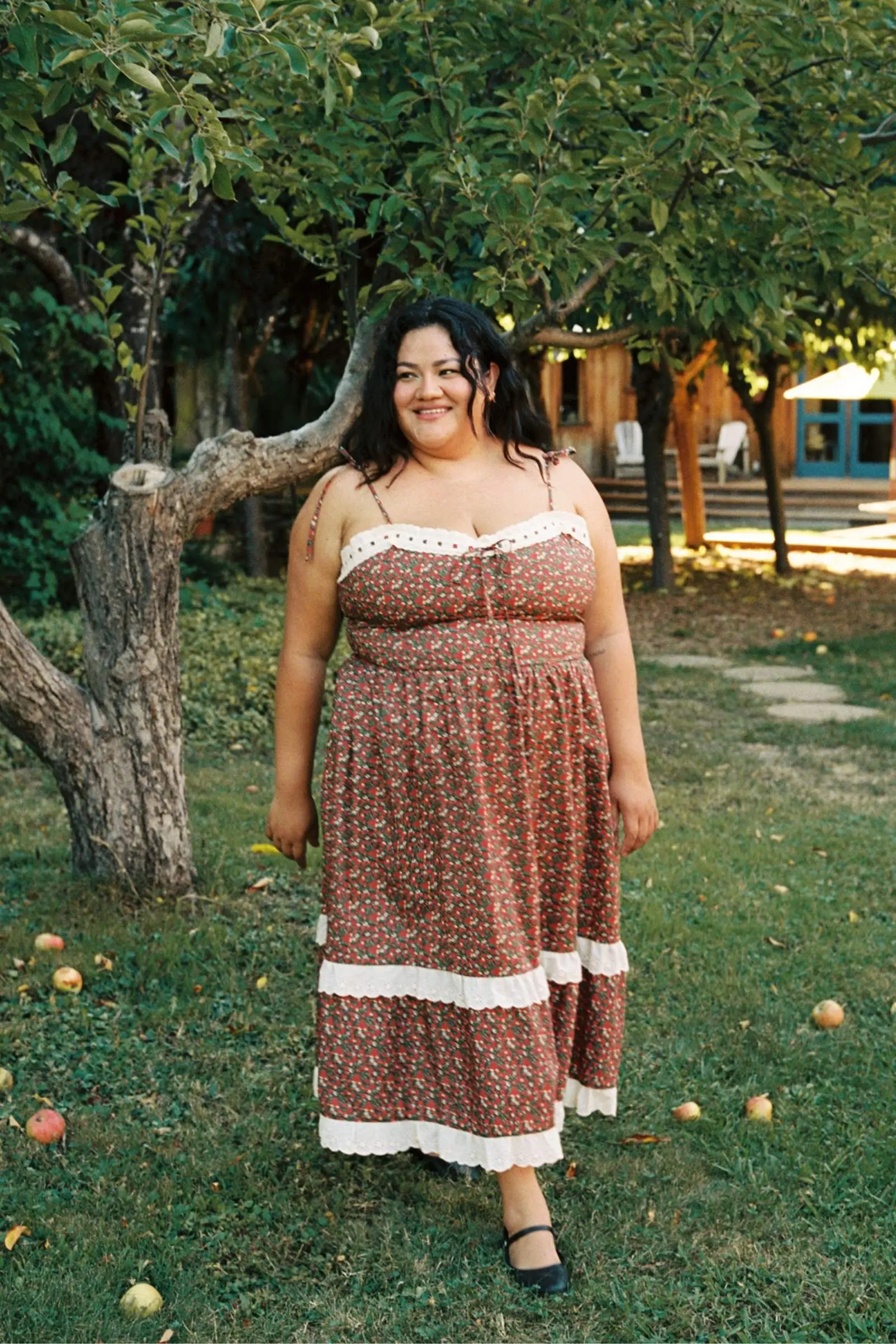 Christy Dawn Plus Size The Emma Dress Extended Evergreen Apple Harvest