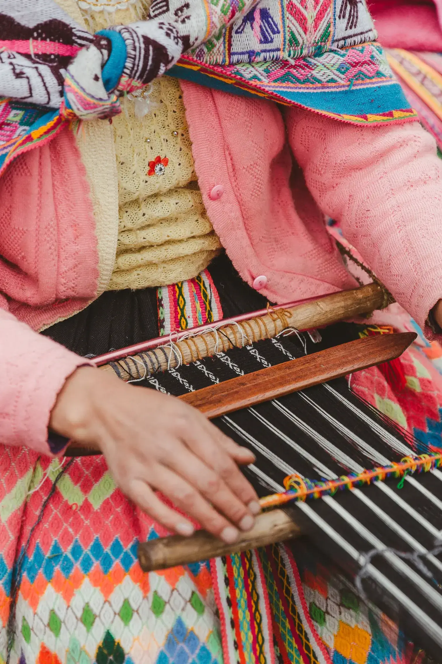 Women Weavers Artisans in Peru at Awamaki Fair Trade Gifts & Sustainable Tourism Nonprofit