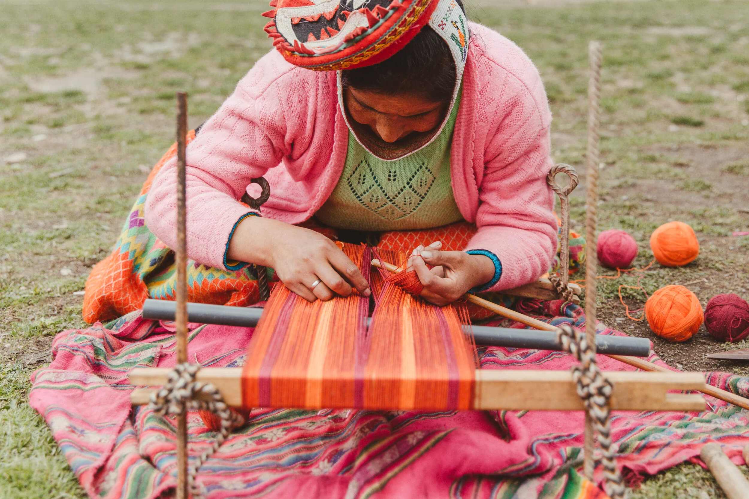 Women Weavers Artisans in Peru at Awamaki Fair Trade Gifts & Sustainable Tourism Nonprofit