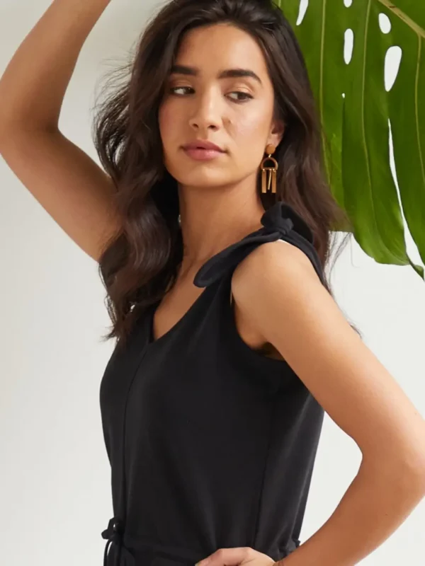 Fair Indigo organic cotton womens jumpsuit - pima cotton